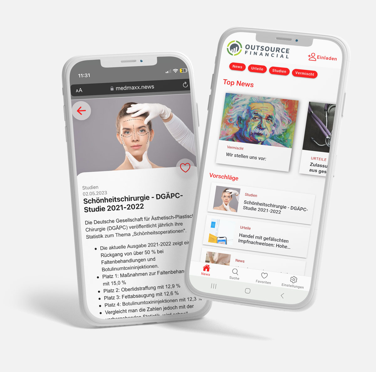 MedMaxx NOVI-APP in Anwendung